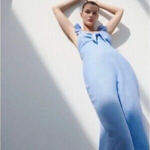 Elegant Light Blue Jumpsuit